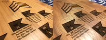 Load image into Gallery viewer, Army - Promotion/Retirement Plaque - Pikes Peak Laser Creations
