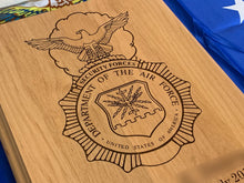 Load image into Gallery viewer, Air Force - Security Forces Badge Plaque - Pikes Peak Laser Creations
