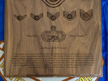 Load image into Gallery viewer, Air Force - Retirement Plaque - Pikes Peak Laser Creations
