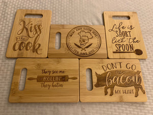 Chop It Like it's Hot - Funny Cutting Board - Pikes Peak Laser Creations