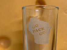 Load image into Gallery viewer, Green Bay Packers - Go Pack Go Shot Glass 2oz - Pikes Peak Laser Creations
