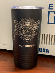 Army - Military Police Tumbler 20oz - Pikes Peak Laser Creations