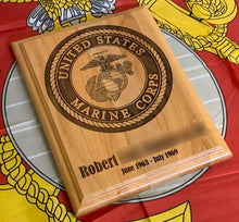 Load image into Gallery viewer, Marine Corps - USMC Emblem Plaque - Pikes Peak Laser Creations
