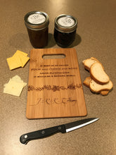 Load image into Gallery viewer, Lord of the Rings - Food and Cheer and Song Above Hoarded Gold - JRR Tolkien Quote Cutting Board - Pikes Peak Laser Creations
