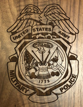 Load image into Gallery viewer, Army - Military Police Badge Plaque - Pikes Peak Laser Creations
