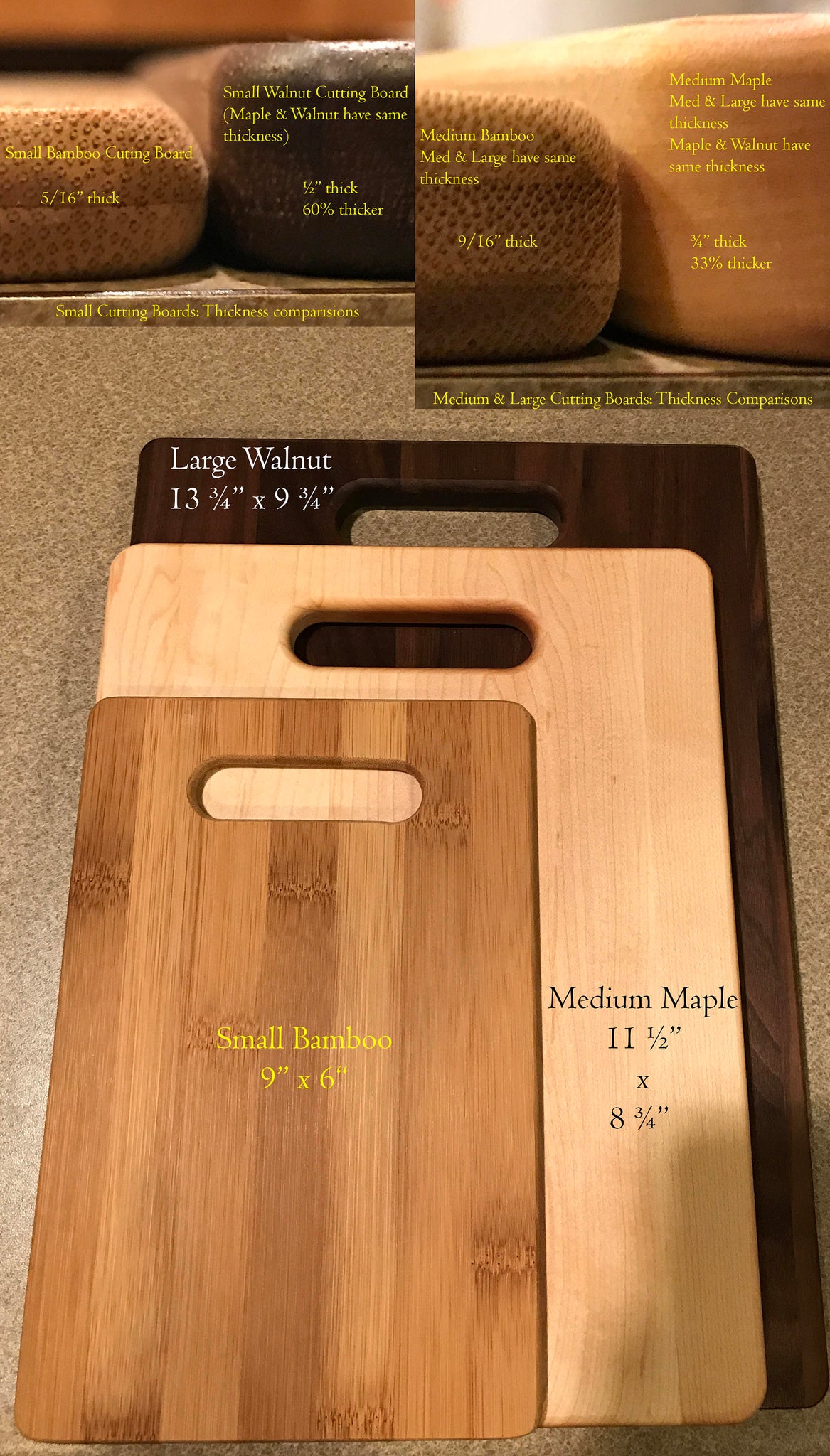 Bamboo Medium Kitchen Cutting Board