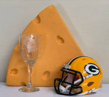 Load image into Gallery viewer, Green Bay Packers - Go Pack Go White Wine Glass 10.25oz - Pikes Peak Laser Creations
