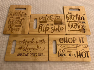 No Bitchin' in my Kitchen - Funny Cutting Board - Pikes Peak Laser Creations