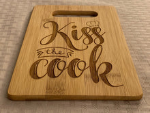 Load image into Gallery viewer, Kiss the Cook - Funny Cutting Board - Pikes Peak Laser Creations
